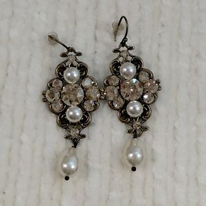 Antique looking Costume Earrings